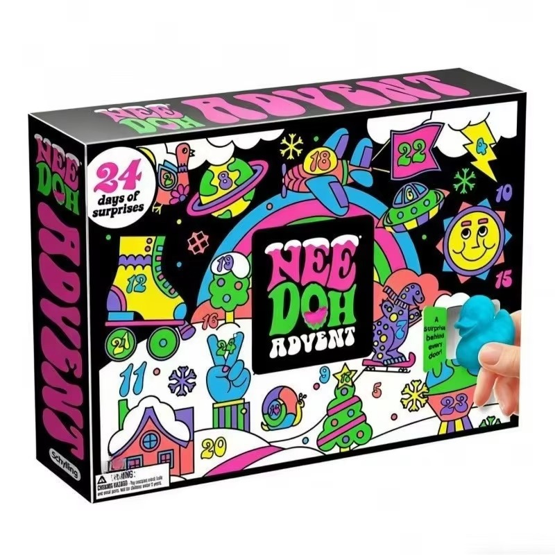 2026 NeeDoh Christmas Countdow - огляд і ціна Kids Toys Xmas