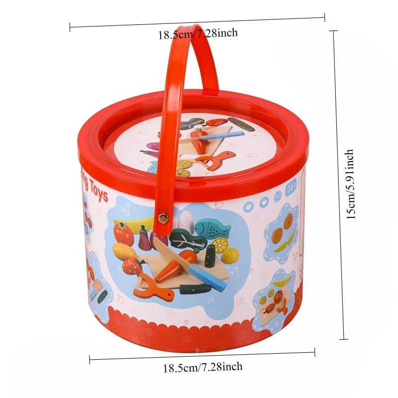 Wooden Fruit Vegetable Cutting - огляд і ціна Kids Toys Kitchen Set